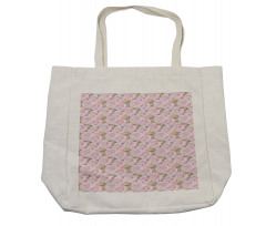 Romantic Spring Roses Shopping Bag