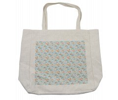 Fall Leaves Mushrooms Shopping Bag