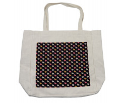 Abstract Color Fruit Pattern Shopping Bag