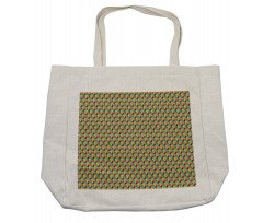 Modern Triangles Mosaic Shopping Bag