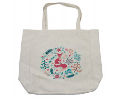 Fox Flowers and Floral Items Shopping Bag