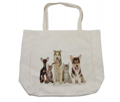 Pets Cats Dogs Friends Photo Shopping Bag