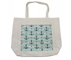 Pattern with Anchors Shopping Bag