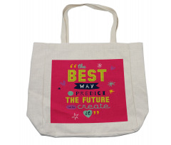 Motivational Typography Shopping Bag