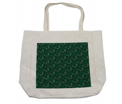 Growth Jungle Leaves Motif Shopping Bag