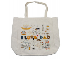 Calligraphic Doodle Shopping Bag