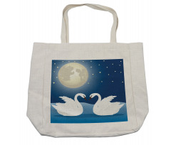 Moonlight Sky at Night Art Shopping Bag