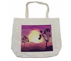 Gradient Landscape Shopping Bag