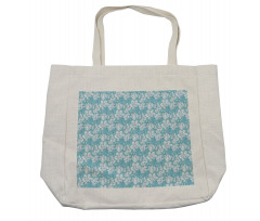 Delicate Flowers and Buds Shopping Bag