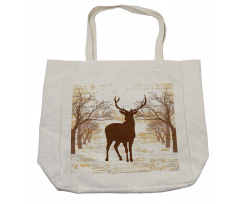 Rustic Silhouette Art Shopping Bag