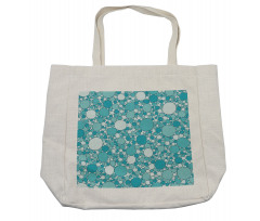 Modern Bubbles Pattern Shopping Bag