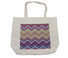 Chevron Small Strikes Shopping Bag