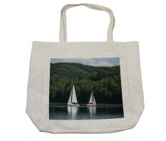 Sailboats on a Lake Shopping Bag
