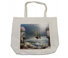 Pirate Merchant Ship Shopping Bag