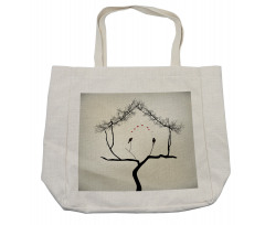 Love Birds Branch Shopping Bag