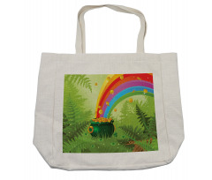 Pot of Coins and Rainbow Shopping Bag