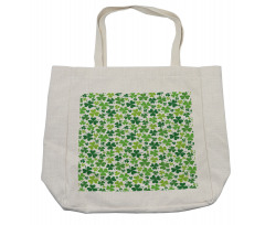 Irregular Shamrocks Pattern Shopping Bag