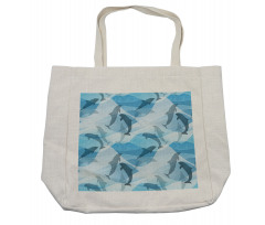 Underwater Fish Pattern Shopping Bag