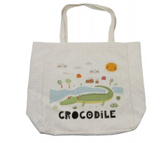 Calligraphy Outdoor Scene Shopping Bag