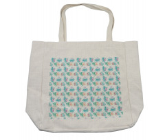 Summer Botanic Blossoms Shopping Bag