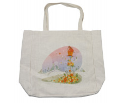 Floral Nest of Birds Shopping Bag