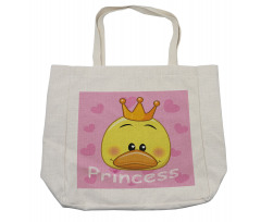 Princess Duck with Tiara Shopping Bag