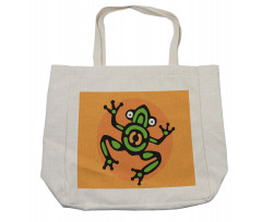 Aztec Amphibian Animal Art Shopping Bag