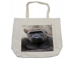 Close up Young Male Gorilla Shopping Bag