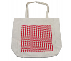 Monochrome Heart Shopping Bag