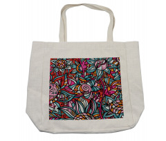 Abstract Sunflower Shopping Bag