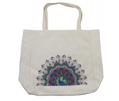 Exotic Wild Peacock Shopping Bag