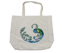 Colorful Peacock Tropic Shopping Bag