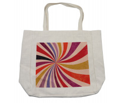 Grunge Sunburst or Swirls Shopping Bag