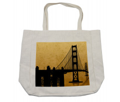 Golden Gate Bridge Art Shopping Bag