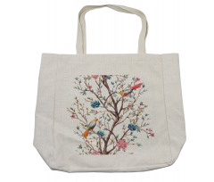 Tree with Birds Shopping Bag