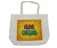 Typographic Pop Art Style Shopping Bag