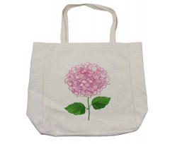 Hand Drawn Pink Petals Shopping Bag