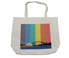 Sydney Building on Rainbow Shopping Bag