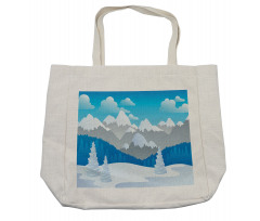 Snow-Capped Mountains Shopping Bag