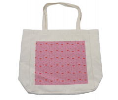 Hearts and Cupid Shopping Bag