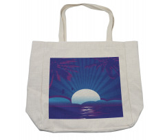 Exotic Summer Time Scene Shopping Bag