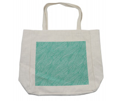Abstract Doodle Leaves Shopping Bag
