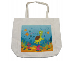 Funny Turtle Fish Types Shopping Bag