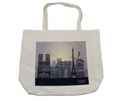 French Building Shopping Bag