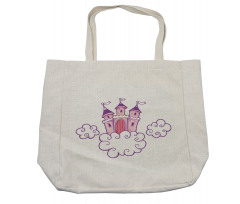 Dreamy Fortress Clouds Art Shopping Bag