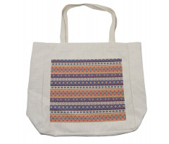 Mexican Inspired Lines Art Shopping Bag