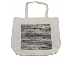 Brick Wall English Style Shopping Bag