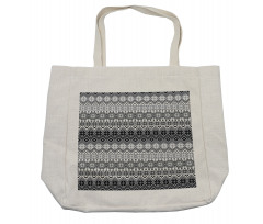 Nordic Snowflake Pattern Shopping Bag