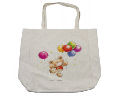 Teddy Bear with Baloon Shopping Bag