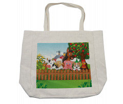 Farm Animals Mascots Shopping Bag